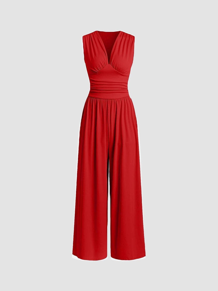 Vallerie | Elegant Sleeveless Wide-Leg Jumpsuit