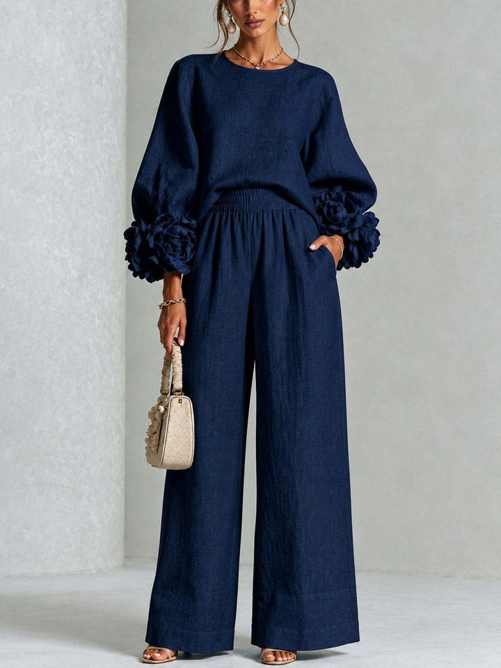 Gale | Floral Cuff Two-Piece Set