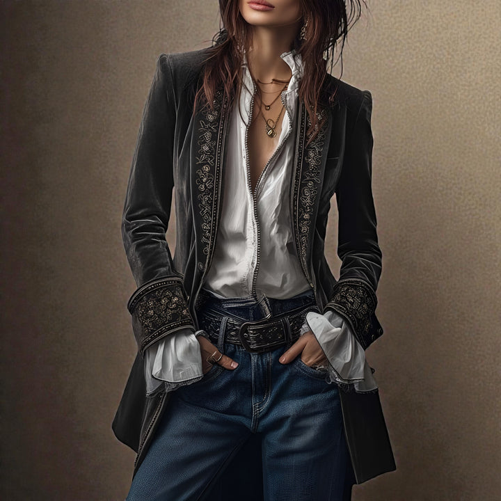Claudine | Luxurious Velvet Jacket