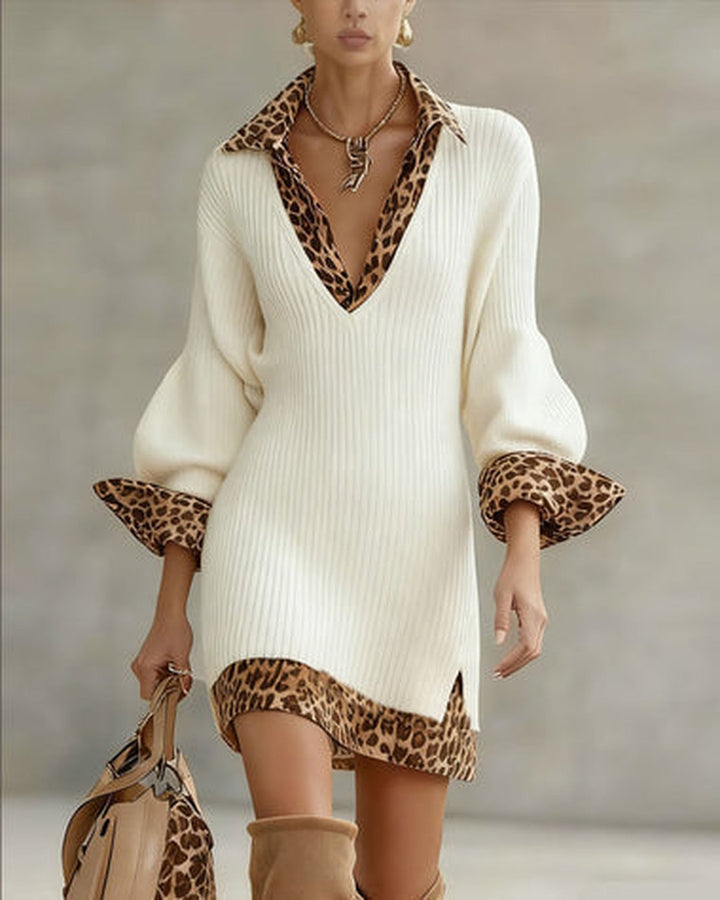 Nydia | Elegant Leopard Dress
