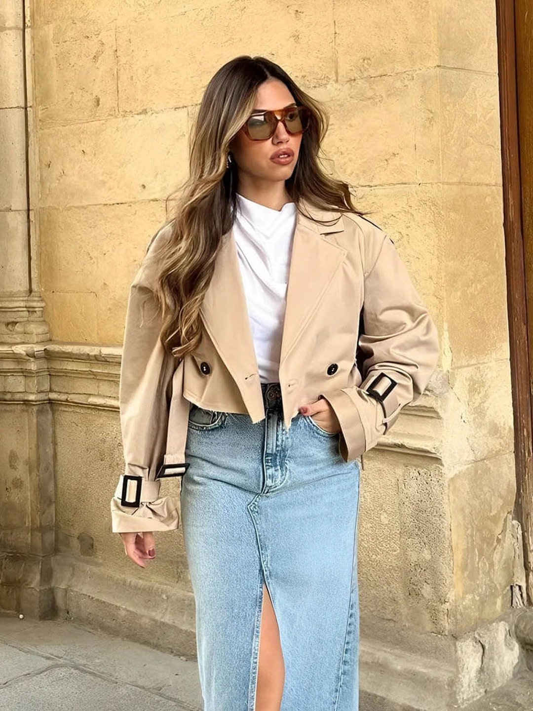 Nicolette | Mini trench coat