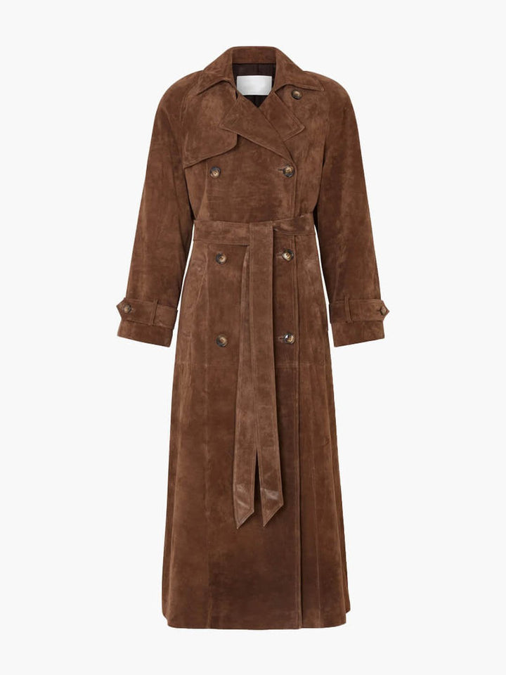 Gwendolyn | Suede trench coat