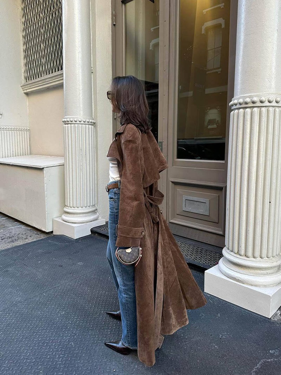 Gwendolyn | Suede trench coat