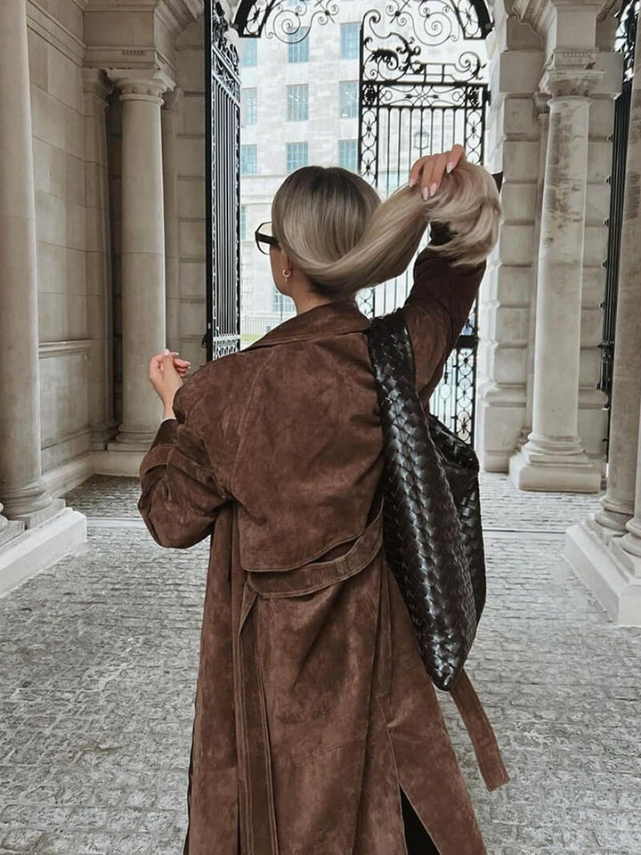 Gwendolyn | Suede trench coat