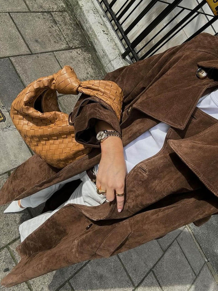 Gwendolyn | Suede trench coat