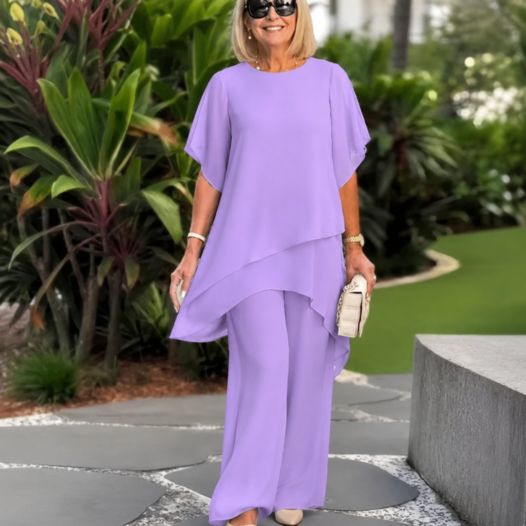 Cristina | Elegant Asymmetrical Two Piece Set