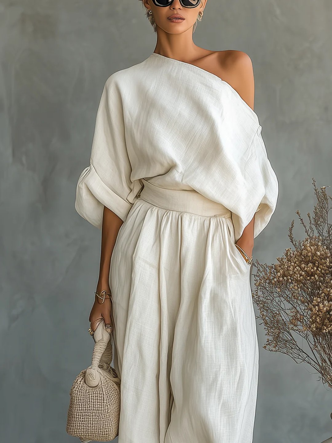 Kingsley | Two-Piece Set with Off-the-Shoulder Design