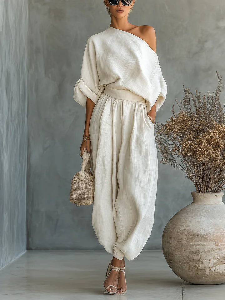 Kingsley | Two-Piece Set with Off-the-Shoulder Design