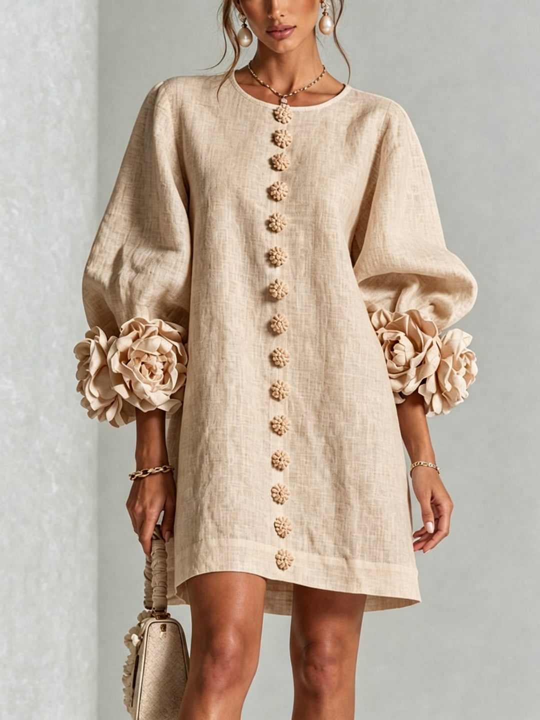 Nolwenn | Button-Down Mini Dress