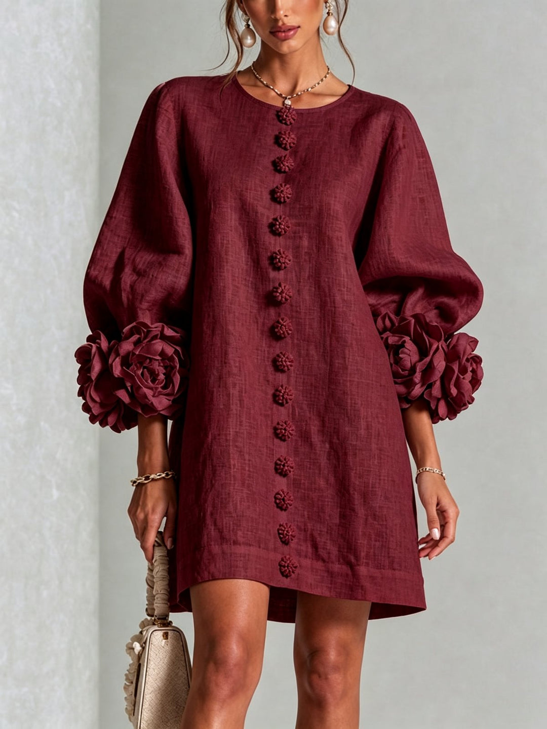 Nolwenn | Button-Down Mini Dress