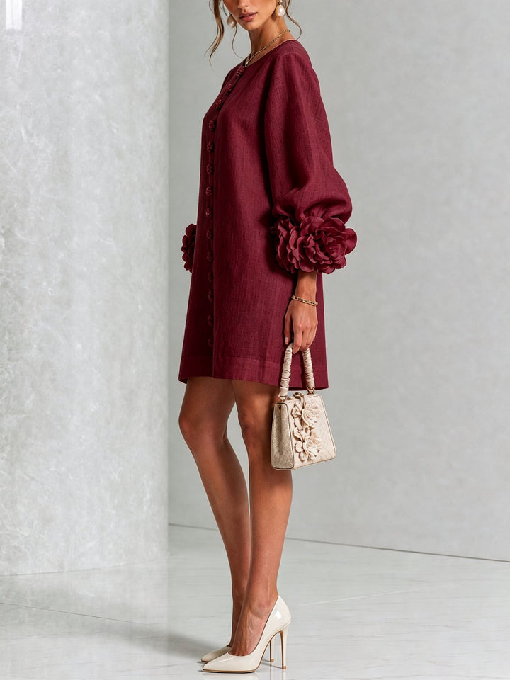 Nolwenn | Button-Down Mini Dress
