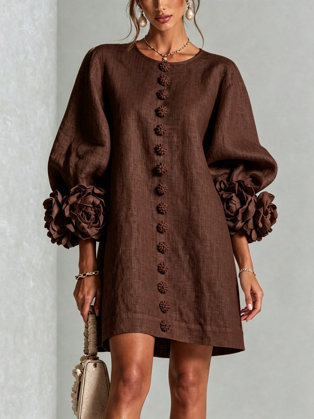 Nolwenn | Button-Down Mini Dress