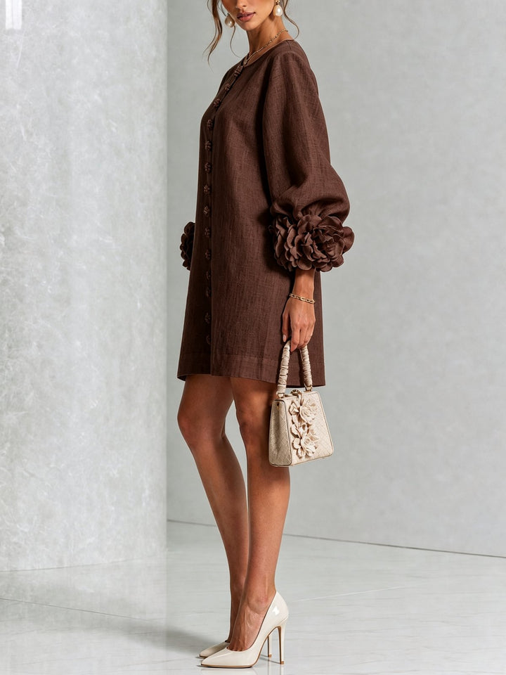 Nolwenn | Button-Down Mini Dress