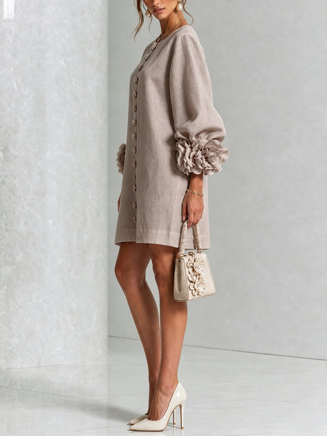 Nolwenn | Button-Down Mini Dress