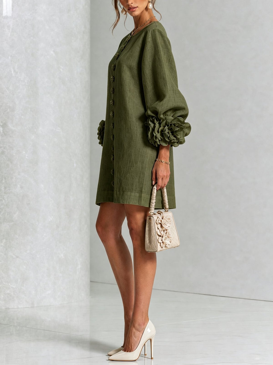 Nolwenn | Button-Down Mini Dress