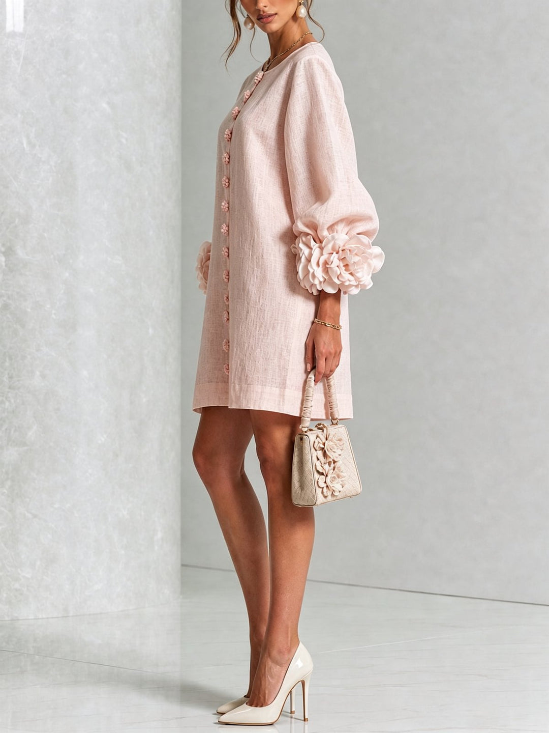 Nolwenn | Button-Down Mini Dress