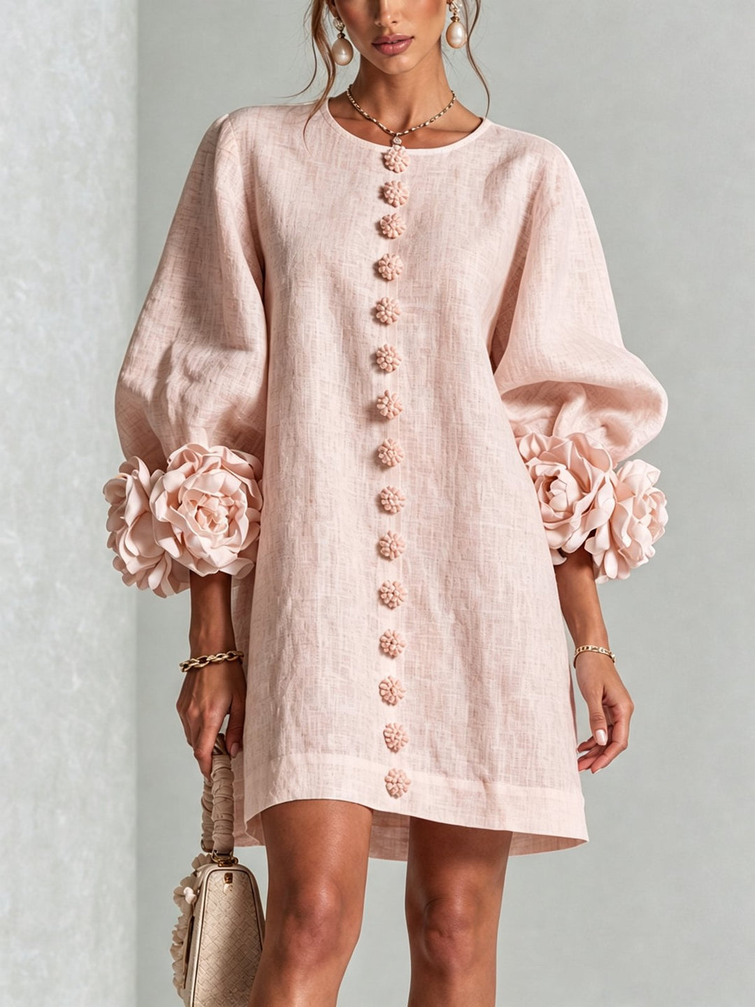 Nolwenn | Button-Down Mini Dress