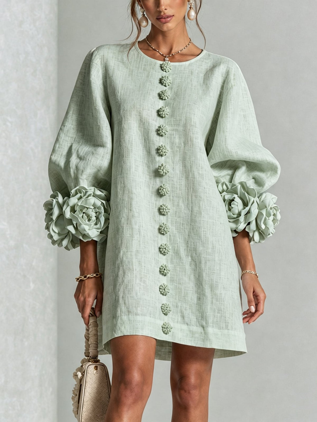 Nolwenn | Button-Down Mini Dress