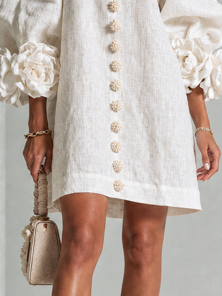 Nolwenn | Button-Down Mini Dress