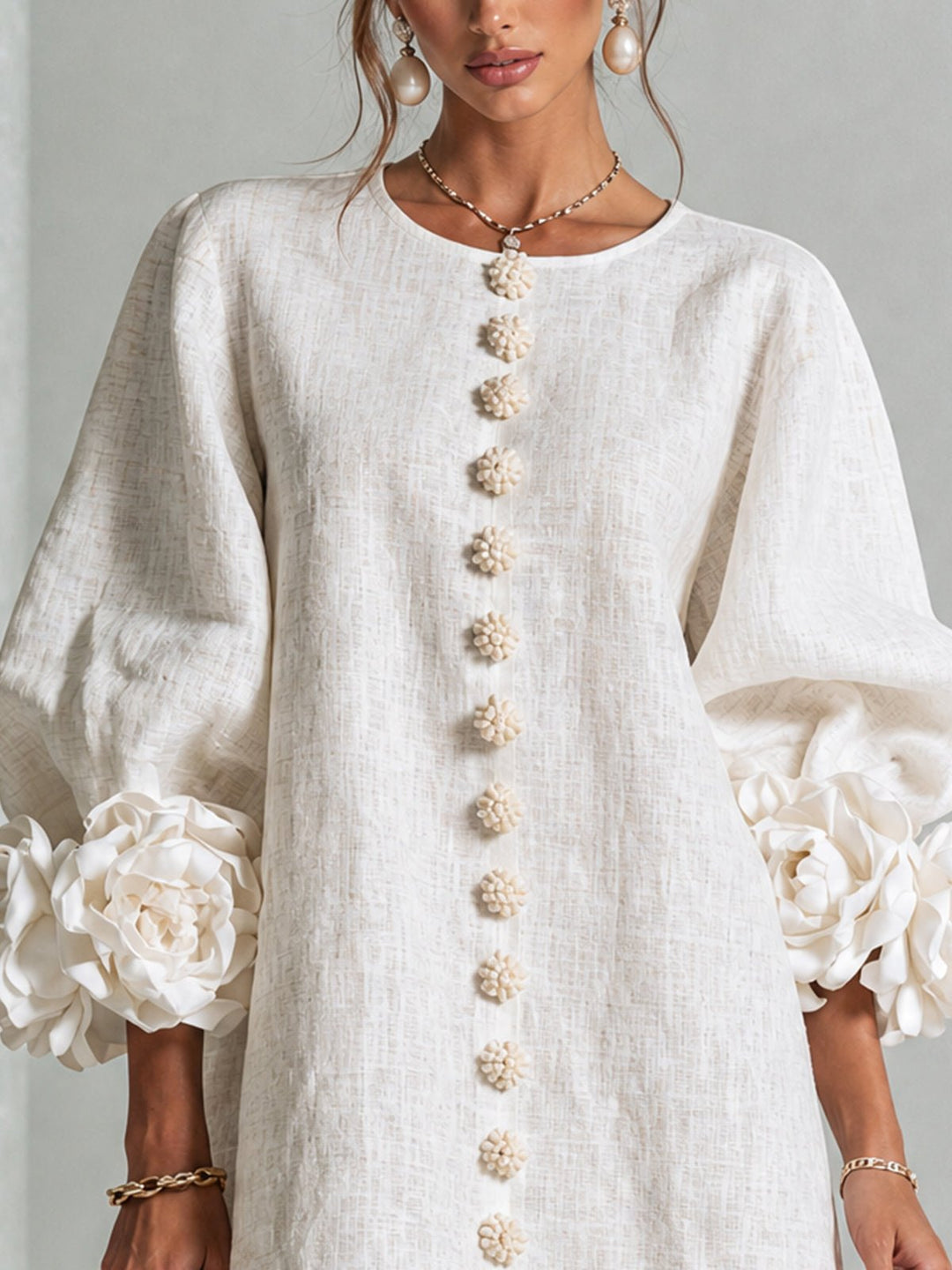 Nolwenn | Button-Down Mini Dress