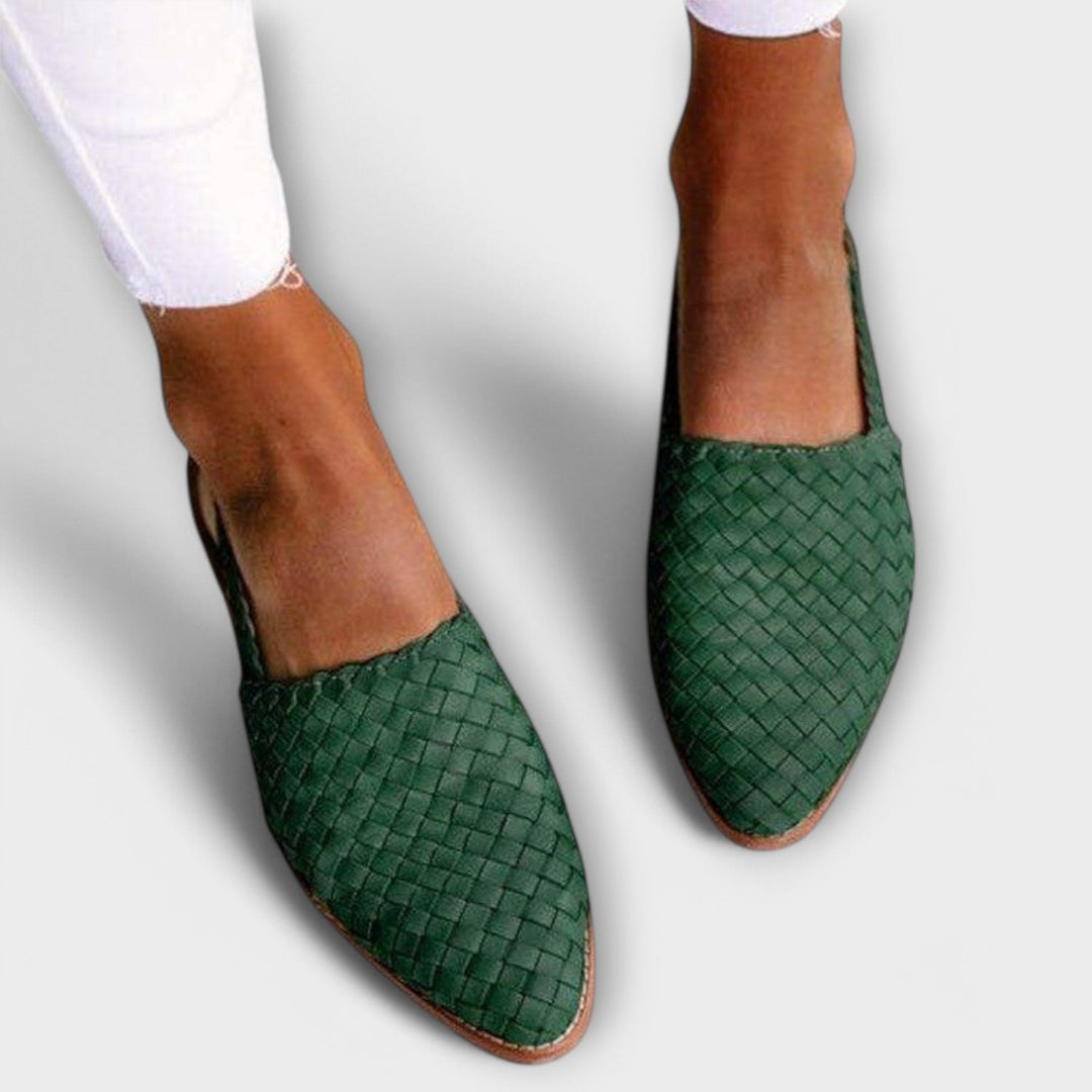 Rosita | Woven Slingback Loafer