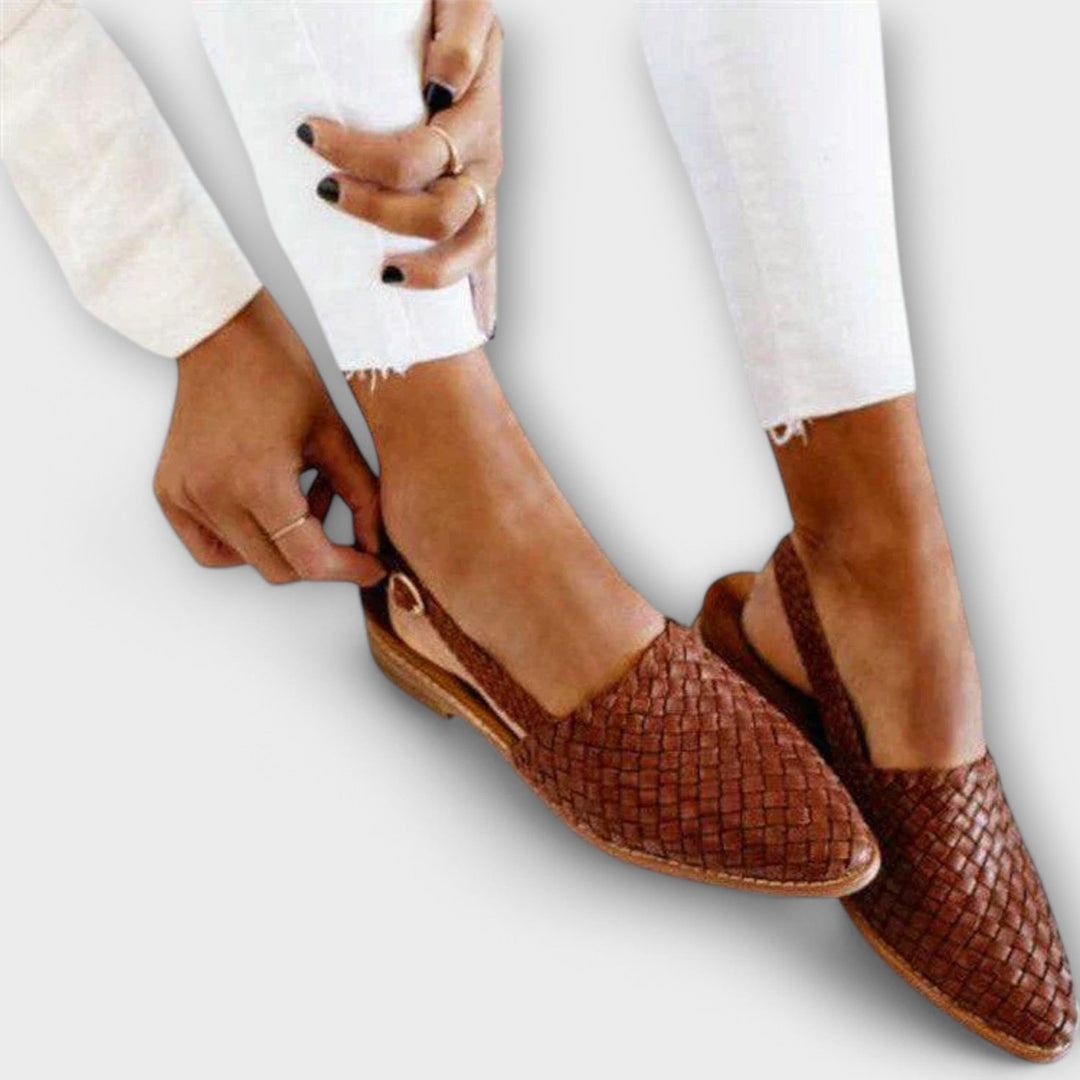 Rosita | Woven Slingback Loafer