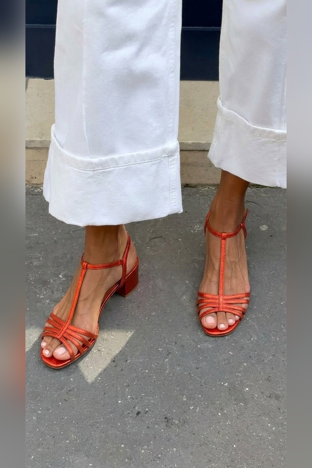 Lenore | Metallic Heeled Sandals