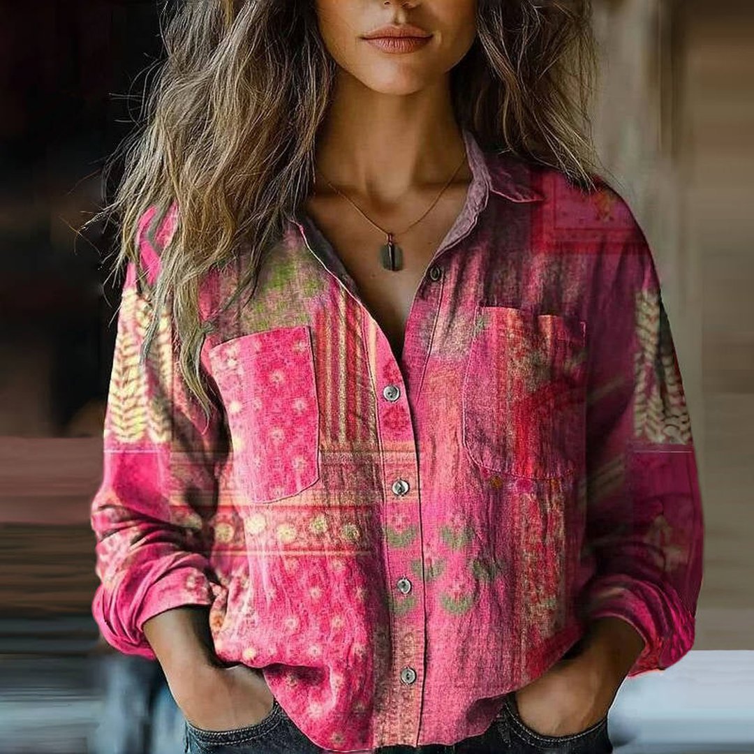 Ilona | Printed Vintage Blouse