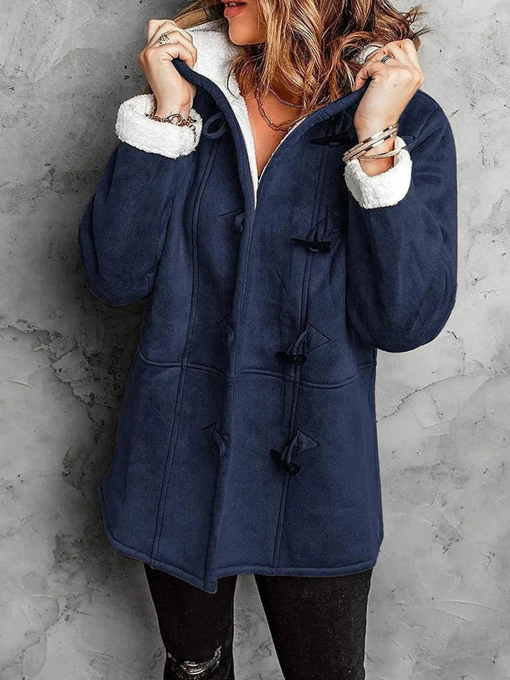 Genevieve | Hooded Toggle Winter Coat