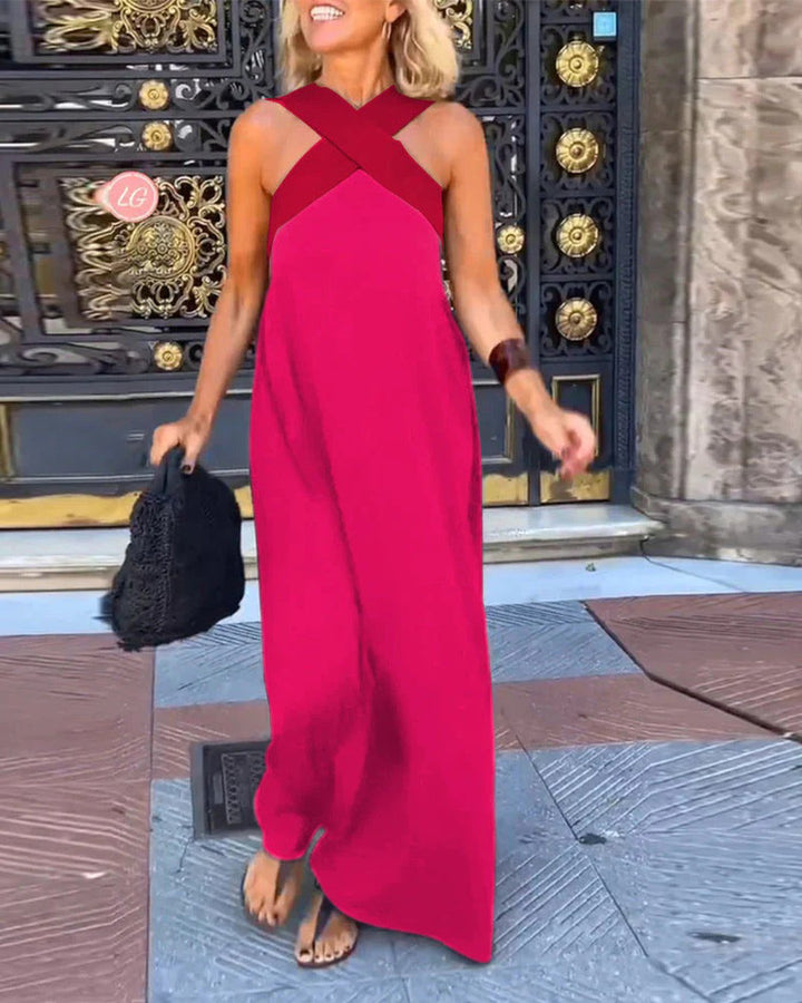 Marlena | Breathable Comfortable Crossed Maxi Dress