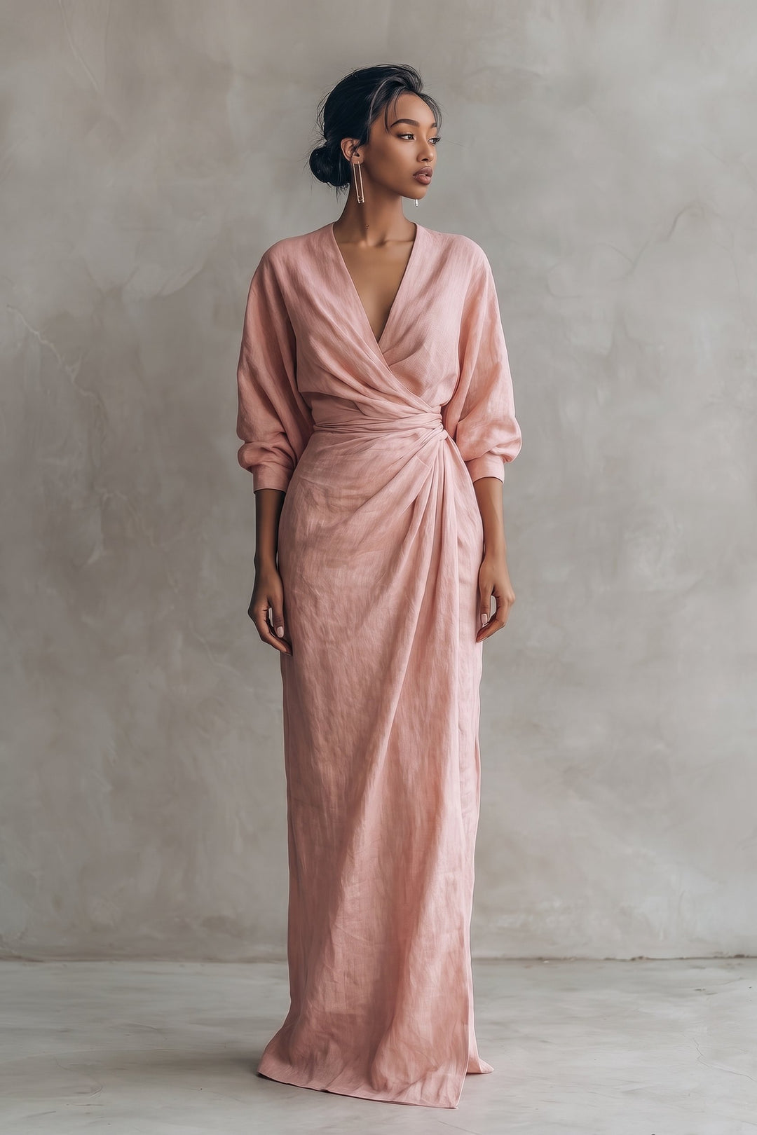 Kenya | Blend V-Neck Maxi Dress