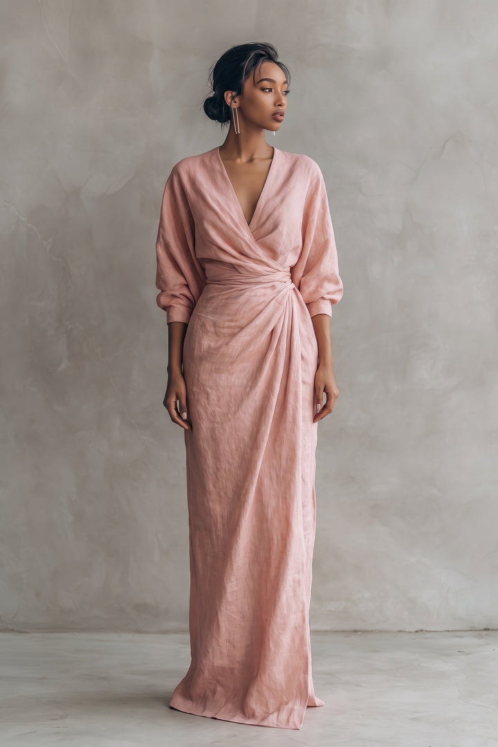 Kenya | Blend V-Neck Maxi Dress