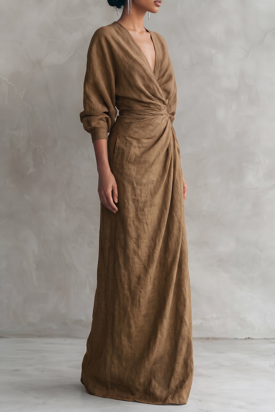 Kenya | Blend V-Neck Maxi Dress