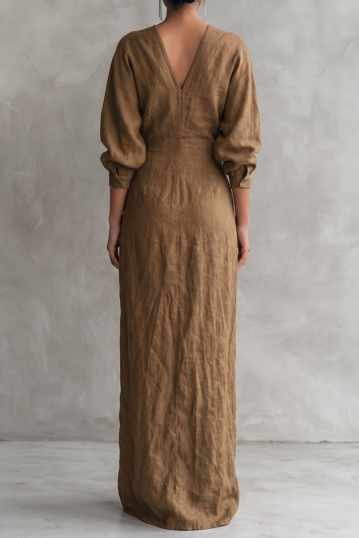 Kenya | Blend V-Neck Maxi Dress