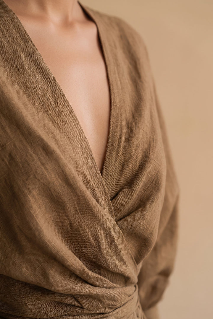Kenya | Blend V-Neck Maxi Dress