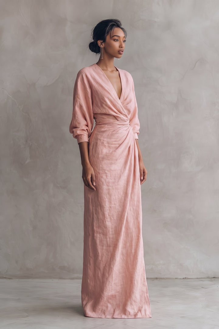 Kenya | Blend V-Neck Maxi Dress
