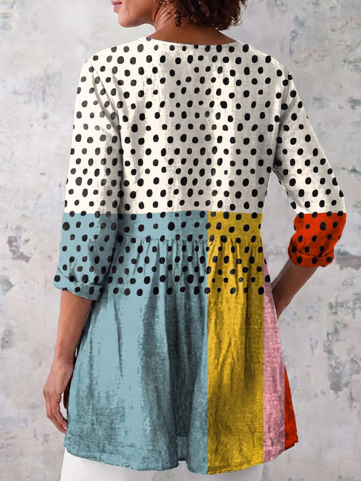 Mirabelle | Long Blouse with V-Neck