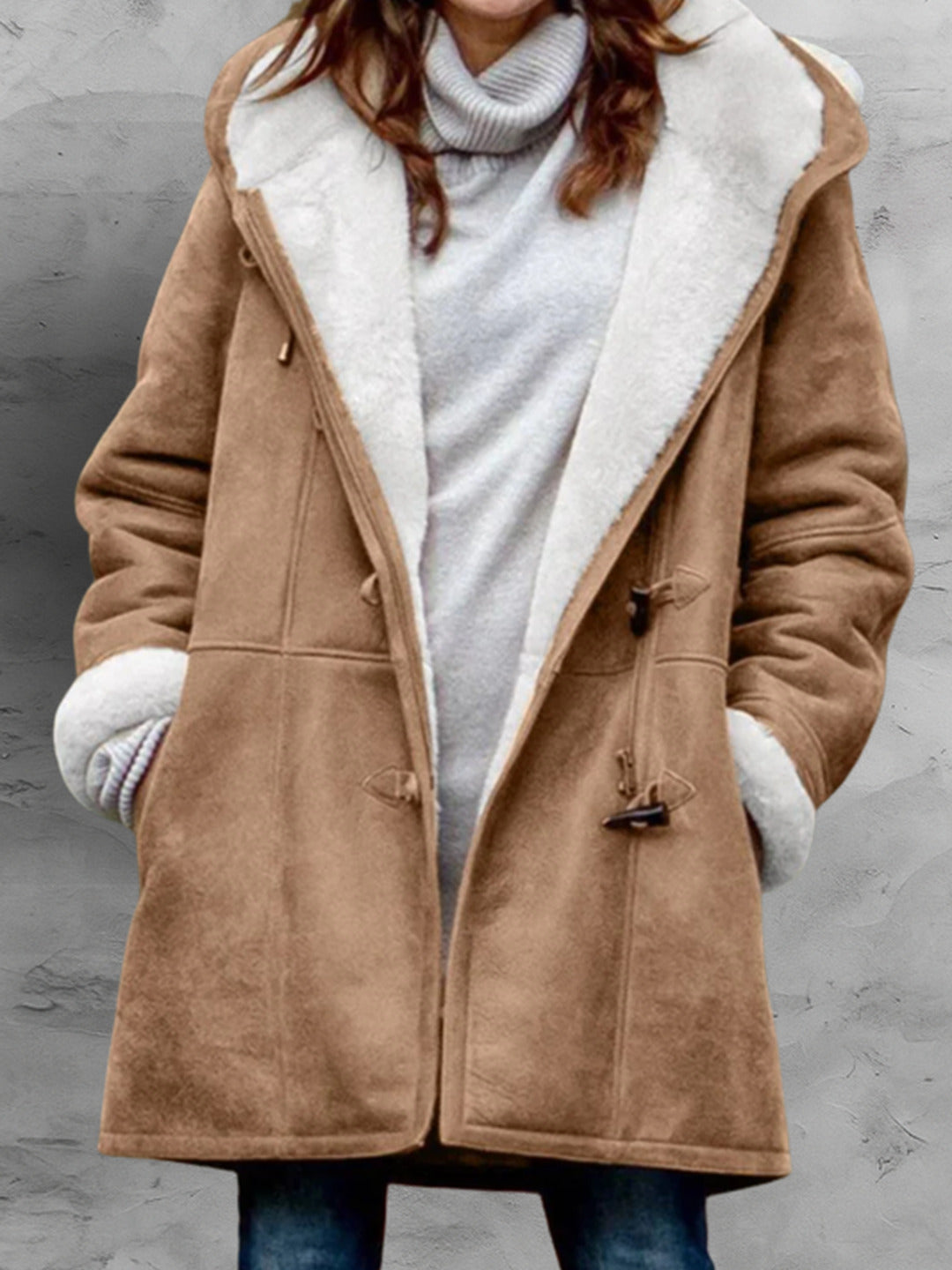 Genevieve | Hooded Toggle Winter Coat