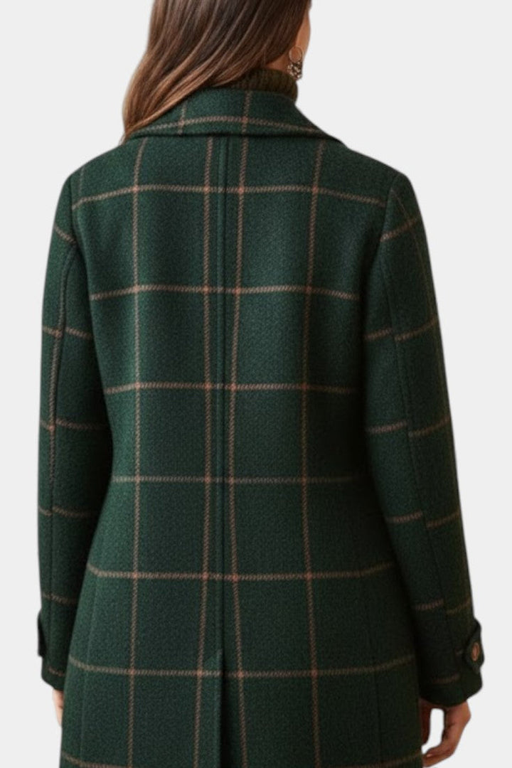 Celeste | Classic Fitted Check Coat