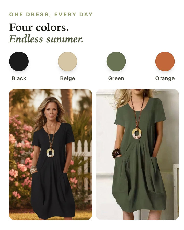 Helena-Honora | Easy Casual Flow Dress