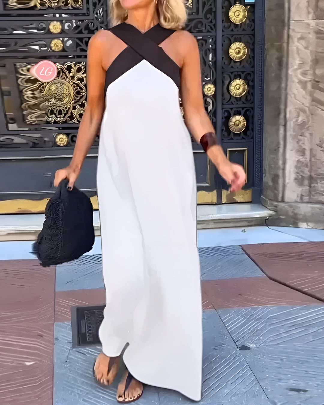 Marlena | Breathable Comfortable Crossed Maxi Dress
