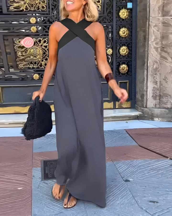 Marlena | Breathable Comfortable Crossed Maxi Dress