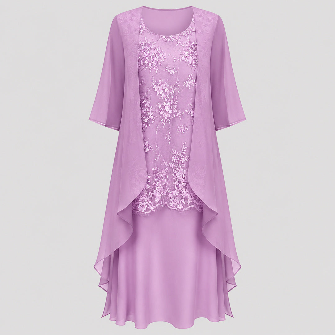 Lucille | Chiffon Two-Piece Dress
