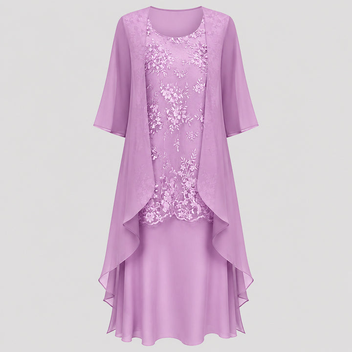Lucille | Chiffon Two-Piece Dress