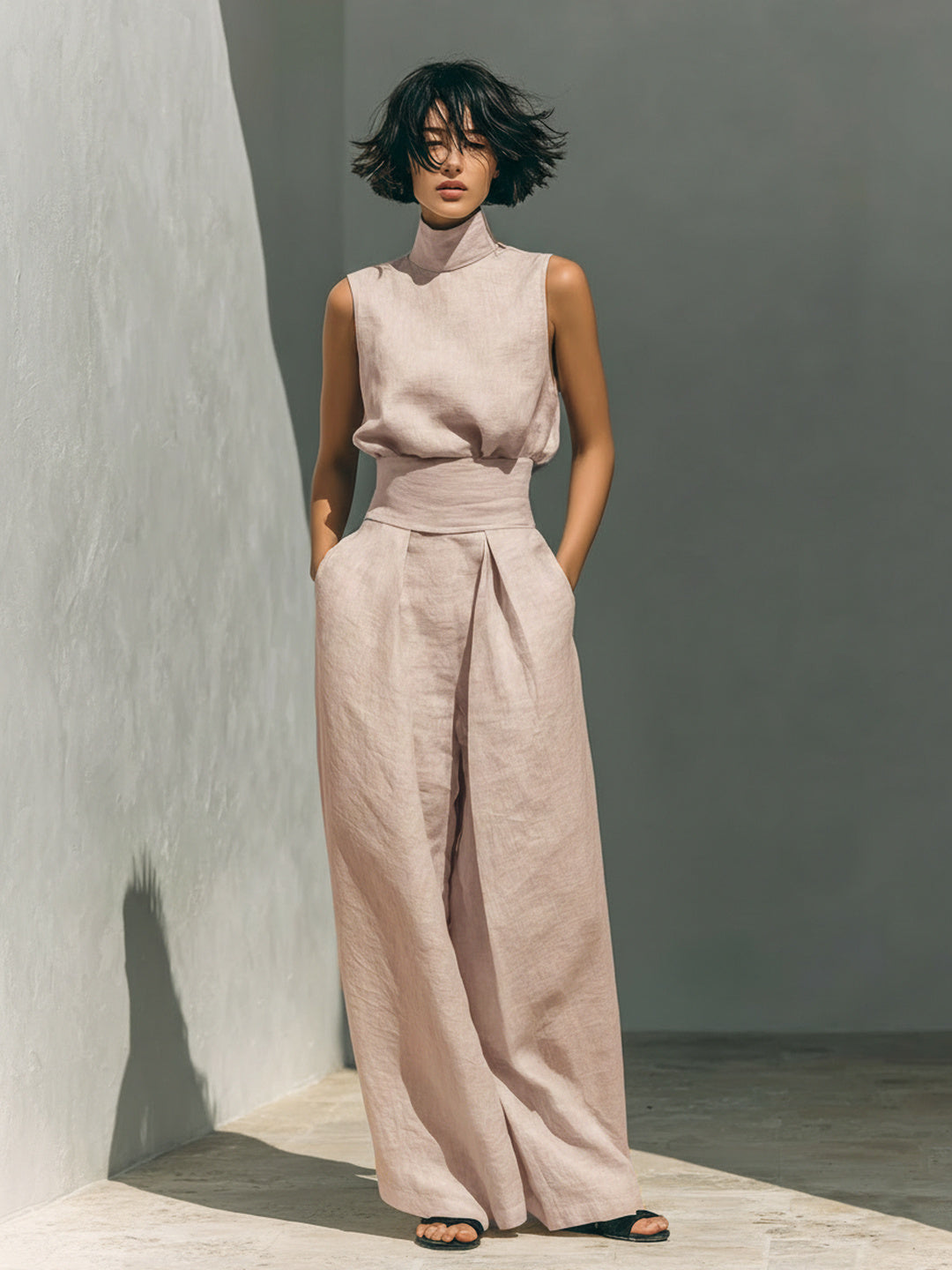 Bridget | Wide-Leg Cotton Set