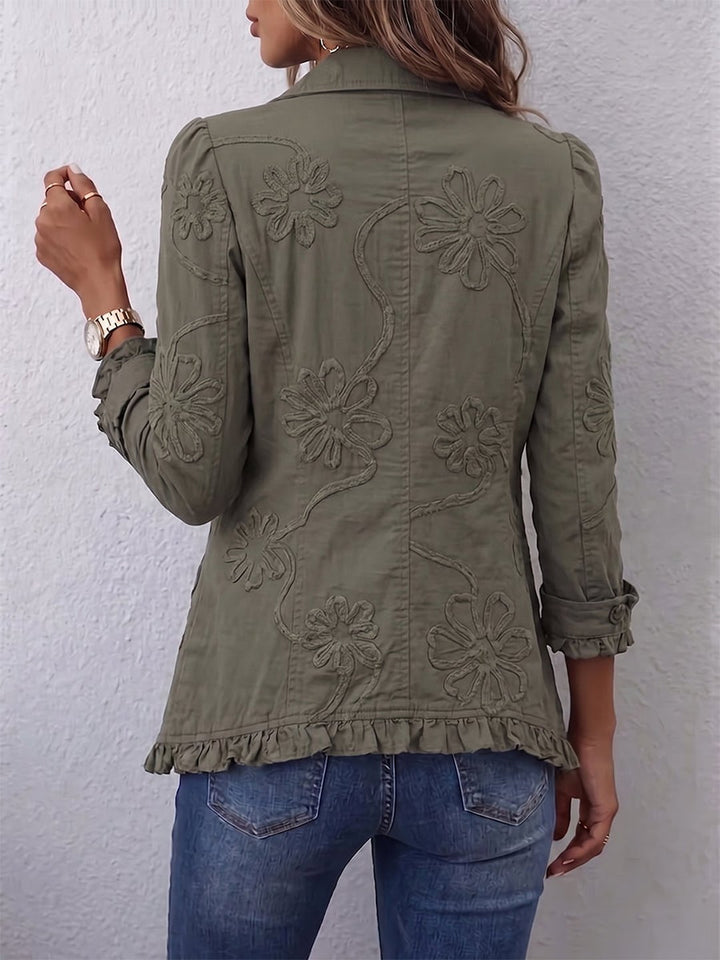 Ora | Boho Floral Embroidered Jacket