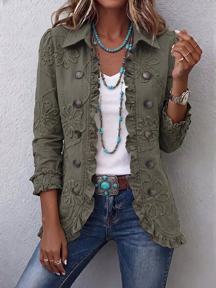 Ora | Boho Floral Embroidered Jacket