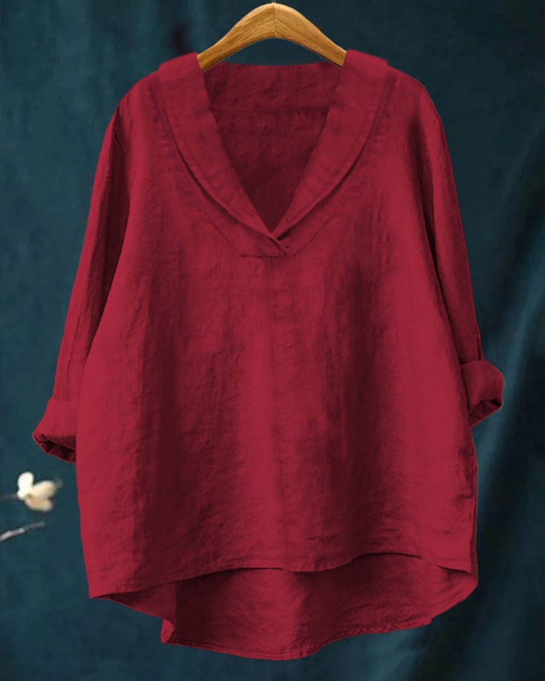 Gabrielle-Bridget | Relaxed V-Neck Blouse