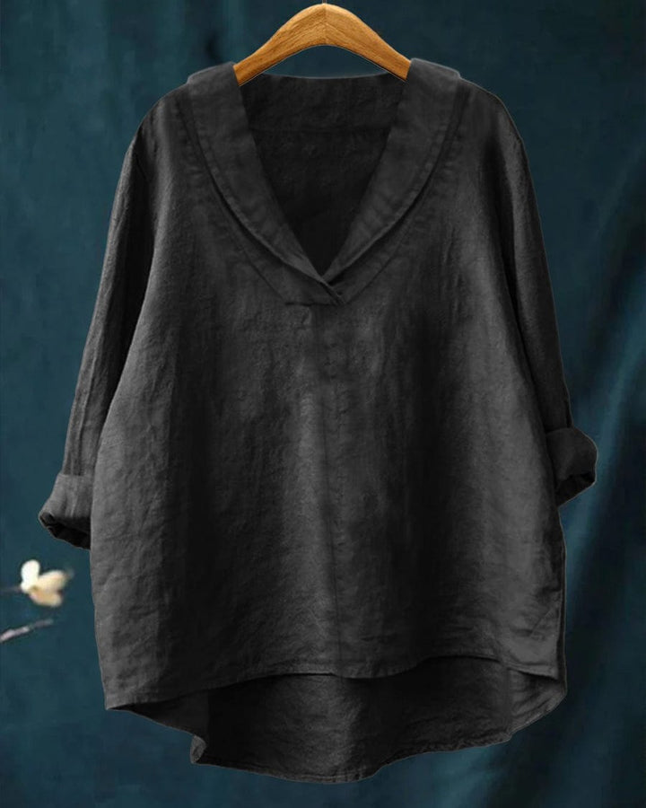 Gabrielle-Bridget | Relaxed V-Neck Blouse